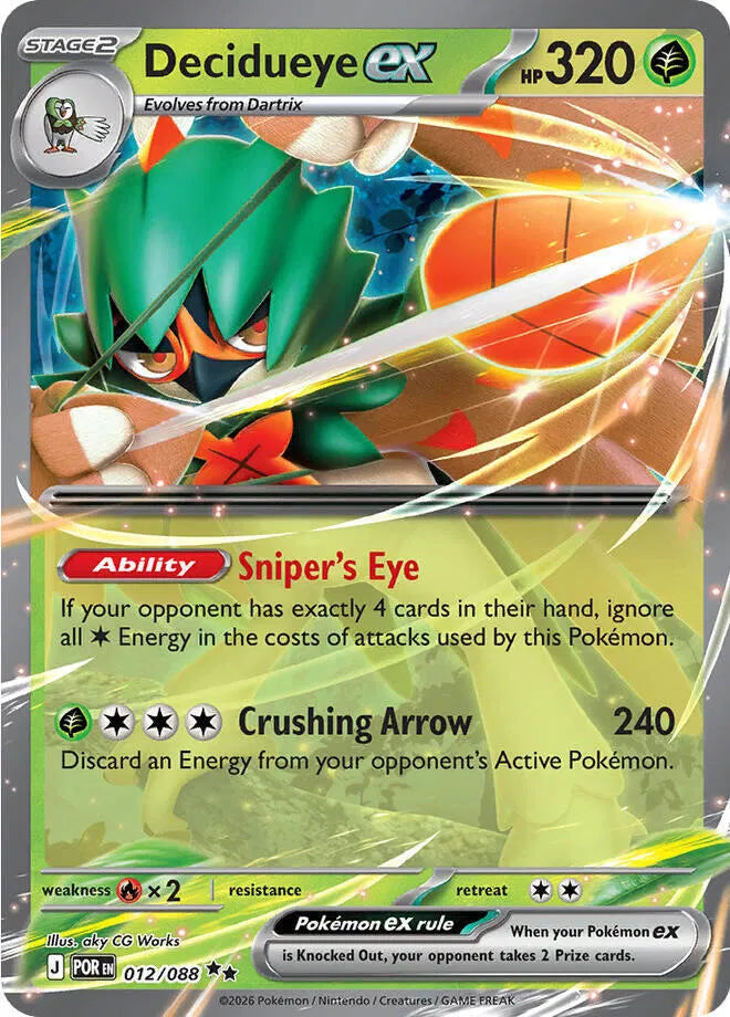 012/088 Decidueye EX Holofoil