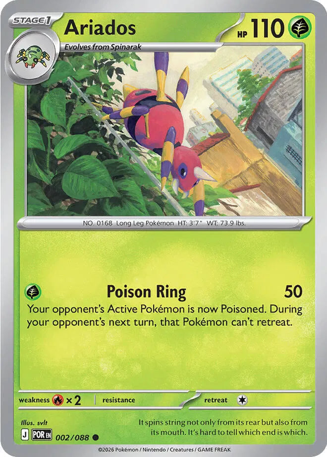 002/088 Ariados Reverse Holo - Perfect Order