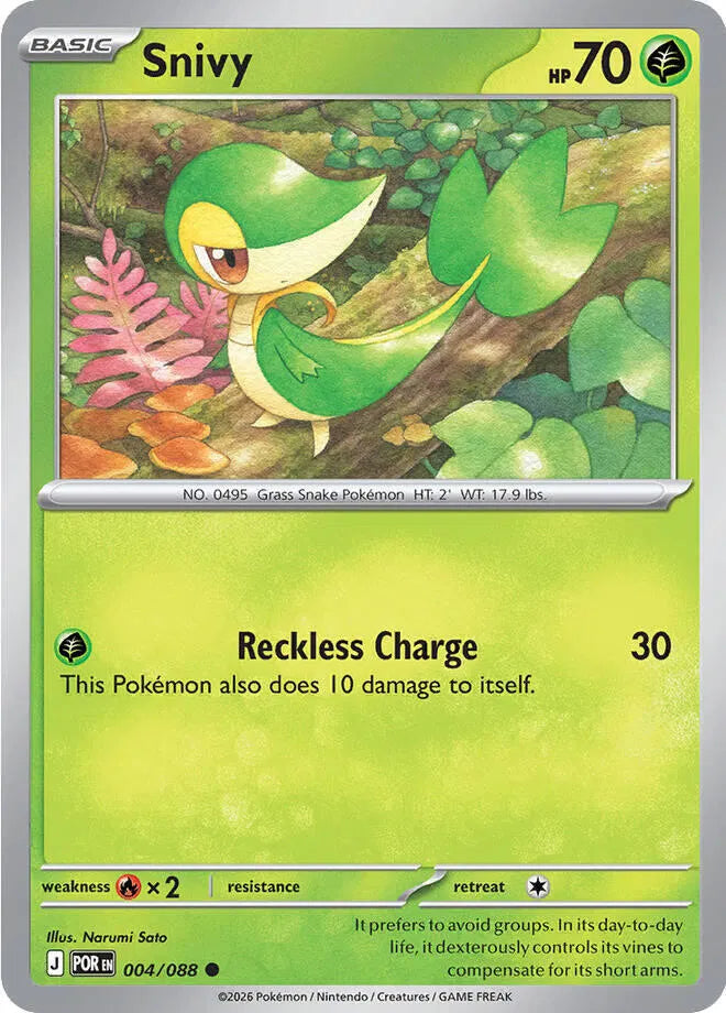 004/088 Snivy Reverse Holo - Perfect Order