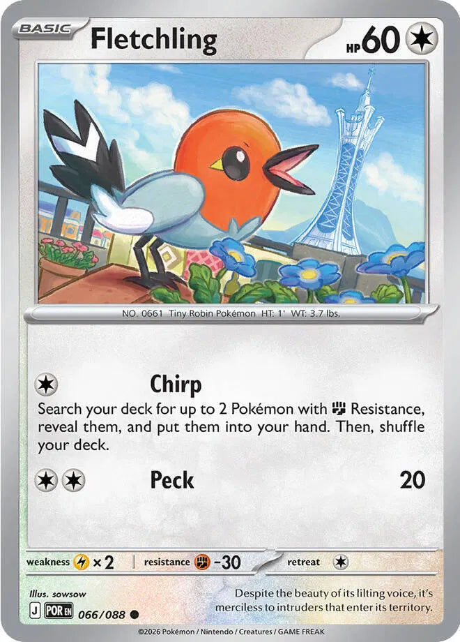 066/088 Fletchling Reverse Holo