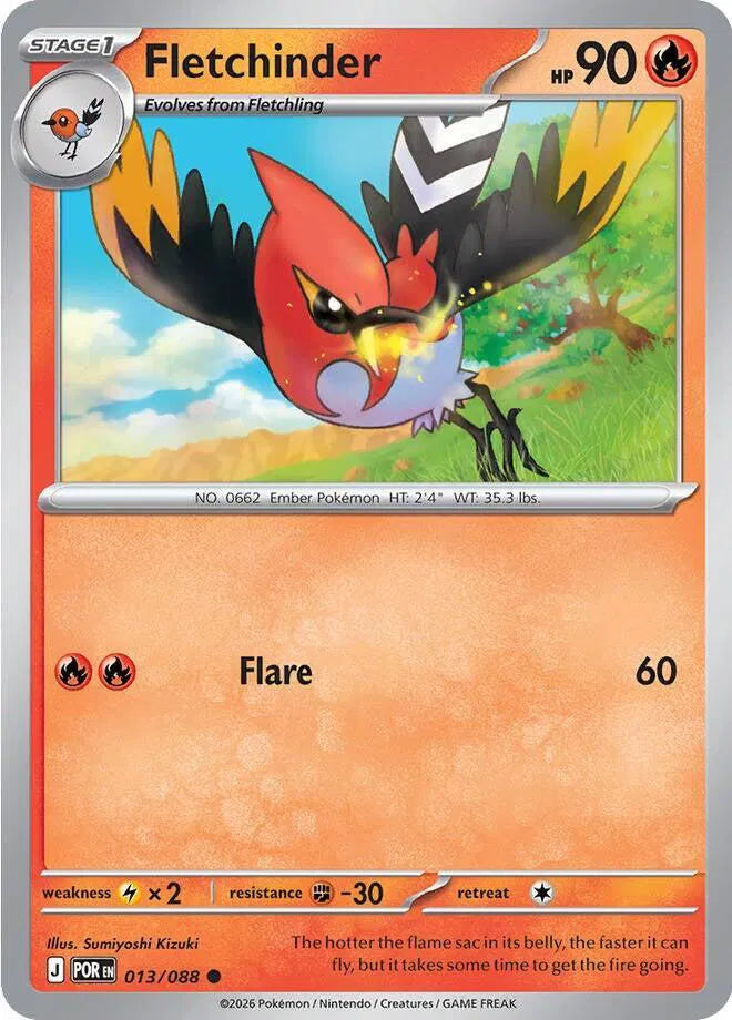 013/088 Fletchinder Reverse Holo - Perfect Order