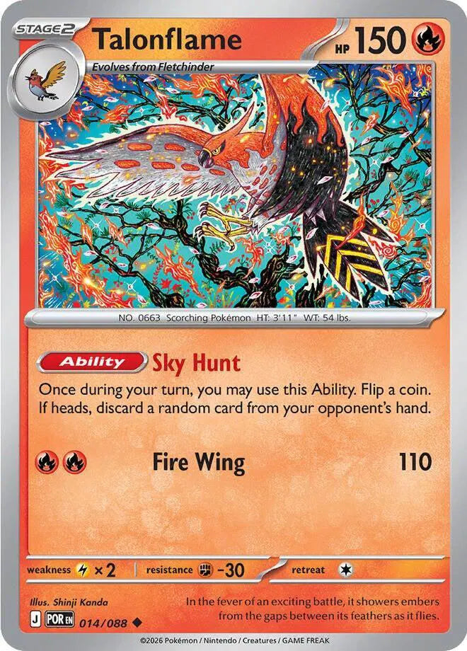 014/088 Talonflame Reverse Holo - Perfect Order