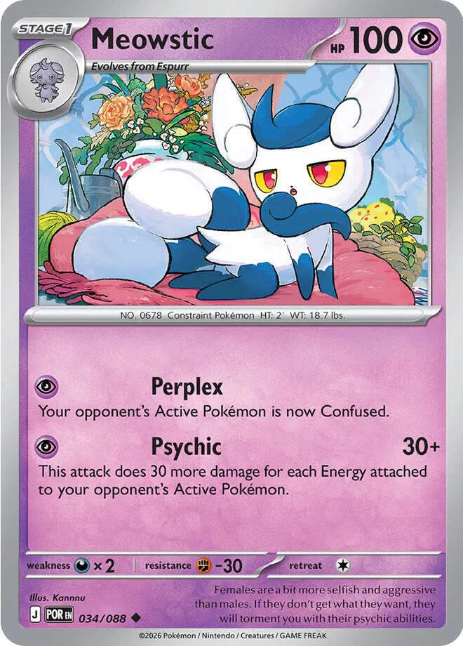 034/088 Meowstic Reverse Holo