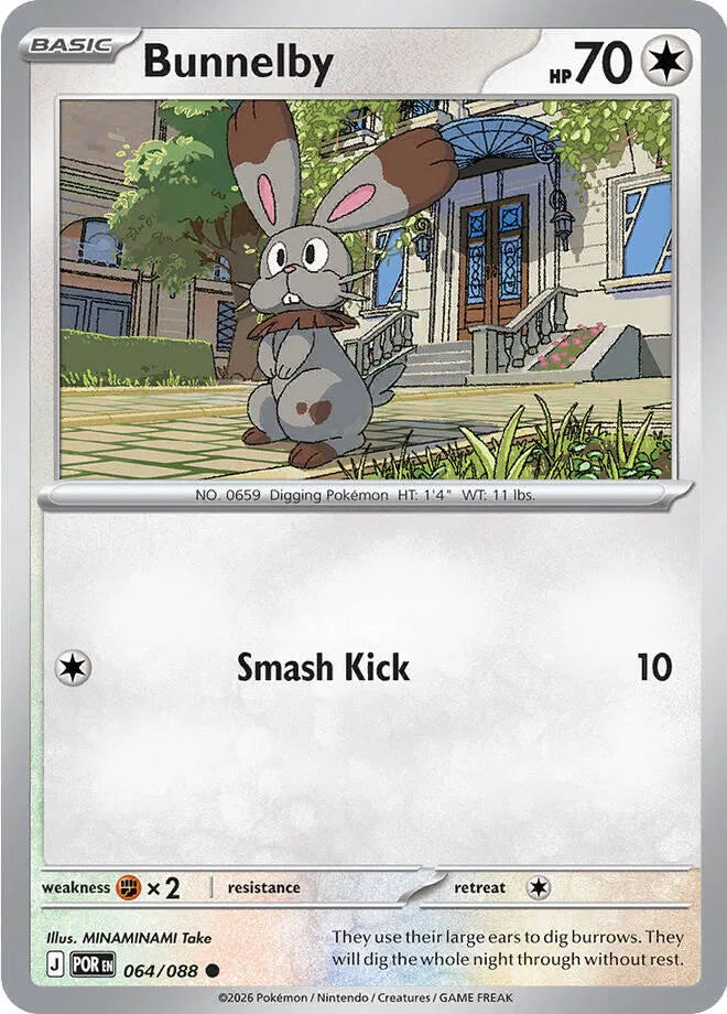 064/088 Bunnelby Reverse Holo