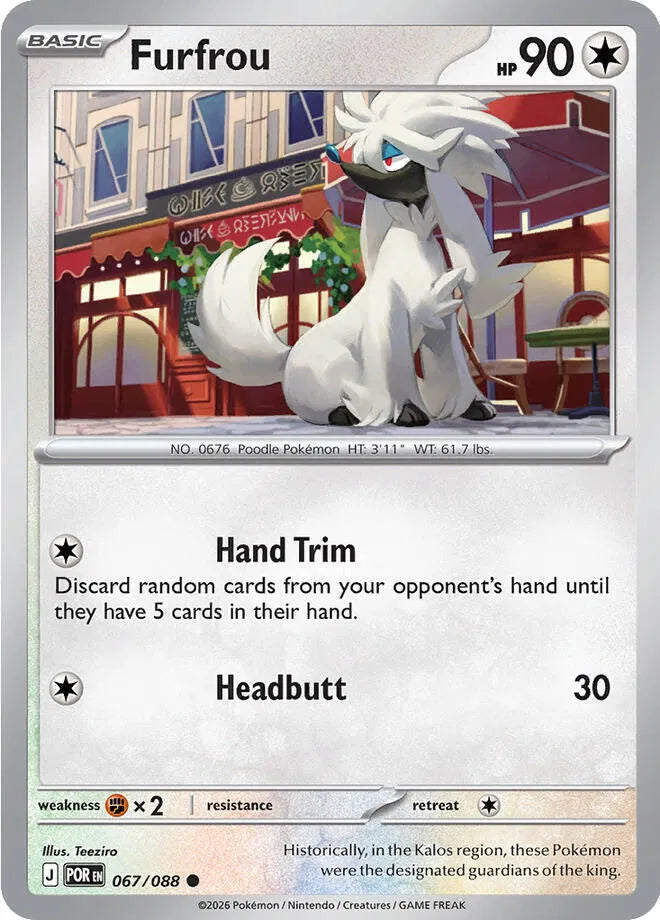 067/088 Furfrou Reverse Holo - Perfect Order