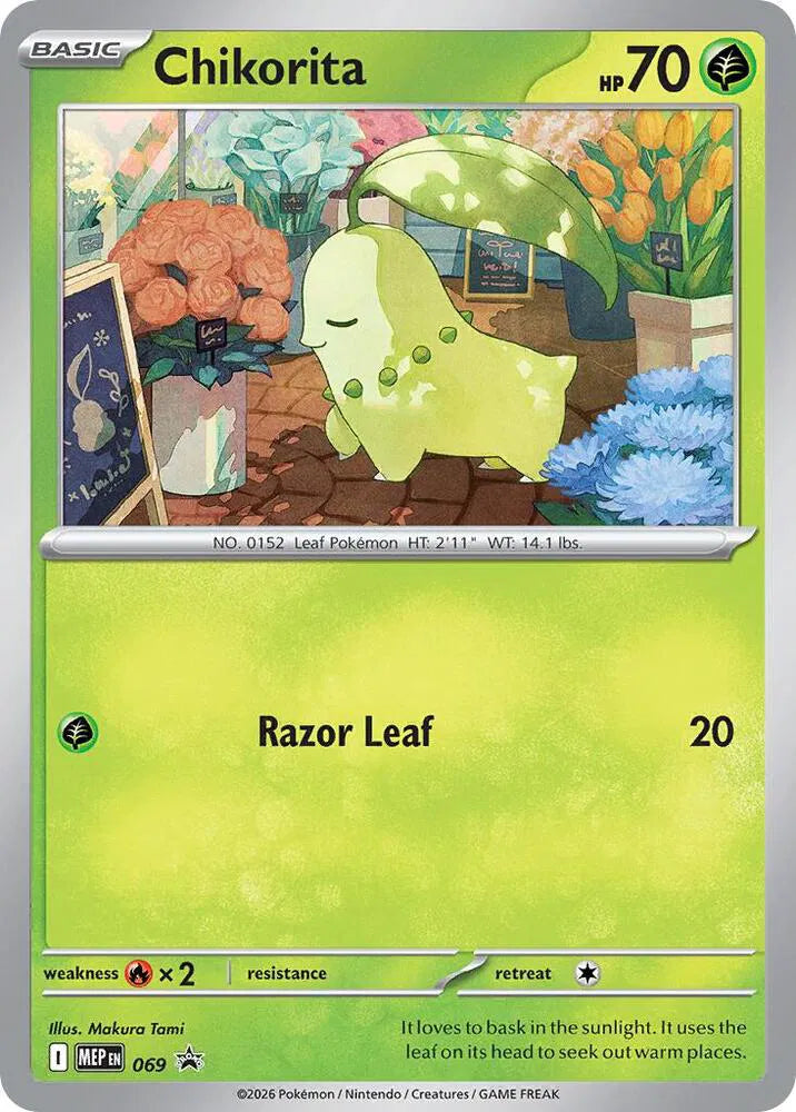 MEP 069 Chikorita - MEP Black Star Promo