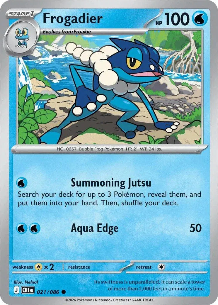 021/086 Frogadier Reverse Holo - Chaos Rising