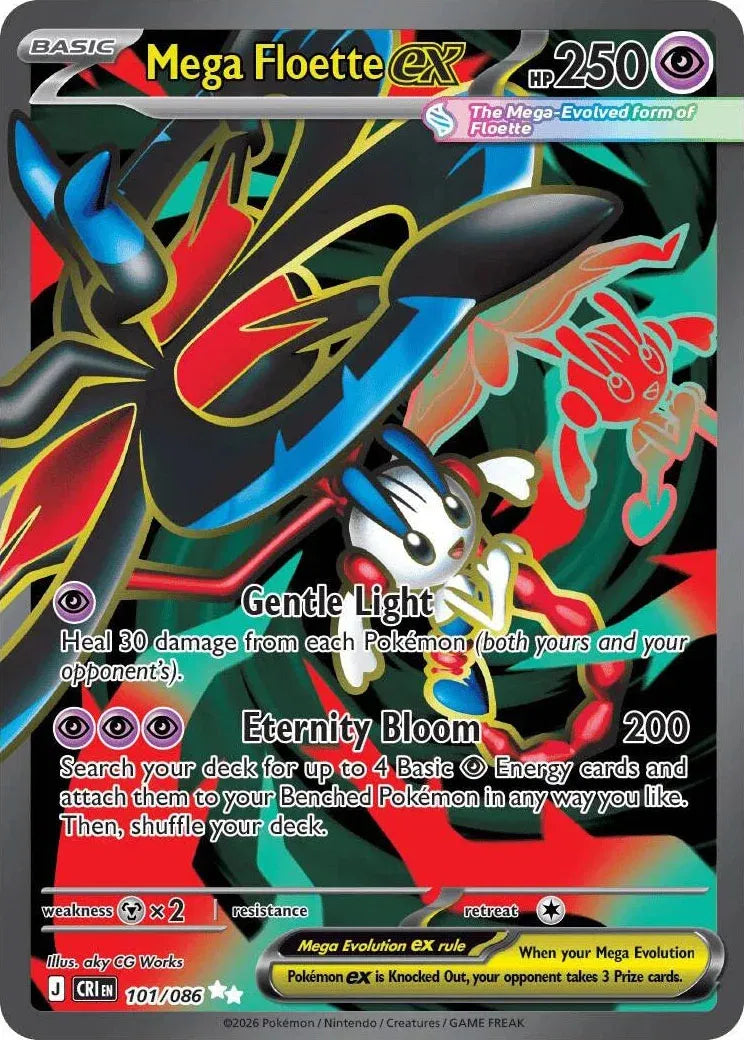 101/086 Mega Floette EX - Chaos Rising