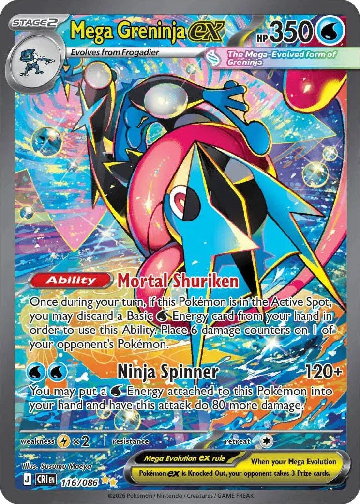 116/086 Mega Greninja EX - Chaos Rising