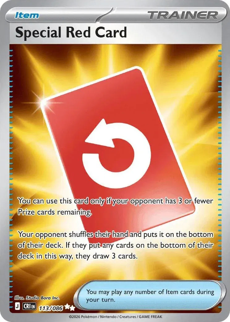 113/086 Special Red Card - Chaos Rising