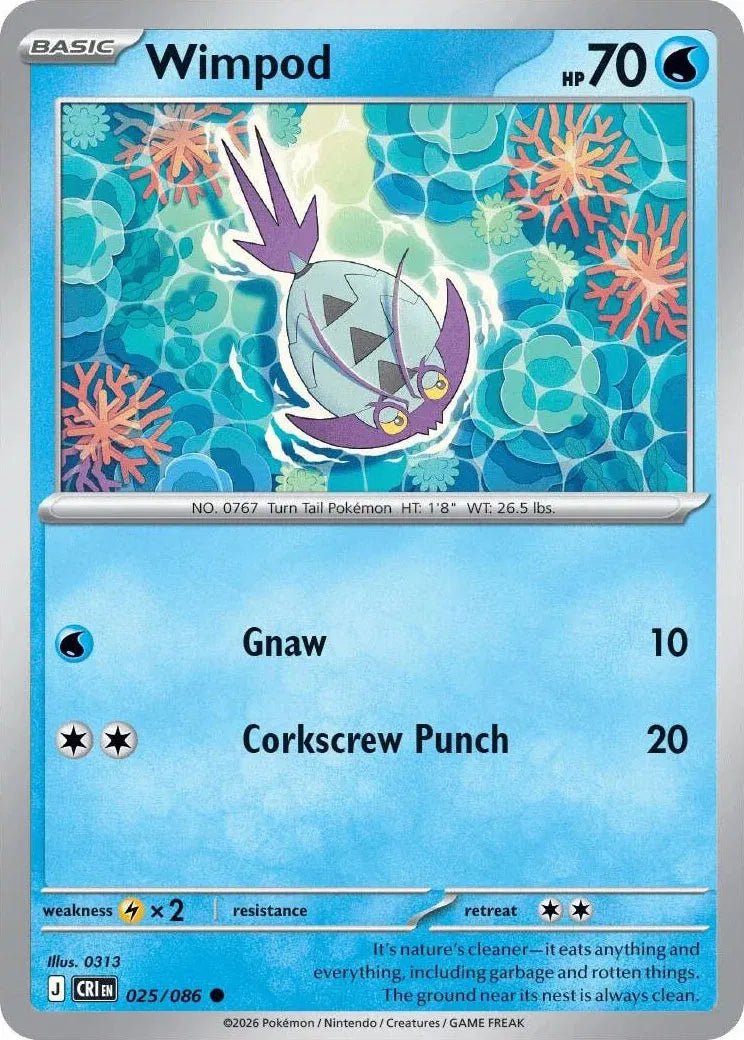 025/086 Wimpod Reverse Holo - Chaos Rising