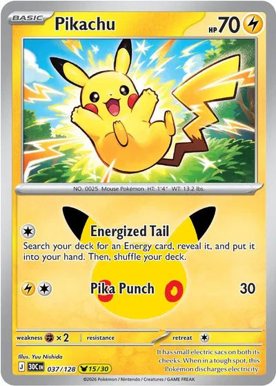 037/128 Pikachu - Celebration 30th