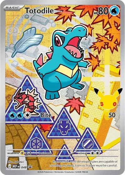 MEP 048 Totodile - MEP Black Star Promo