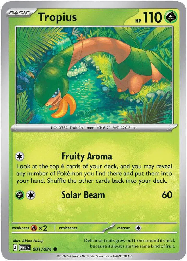 001/084 Tropius Reverse Holo - Pitch Black