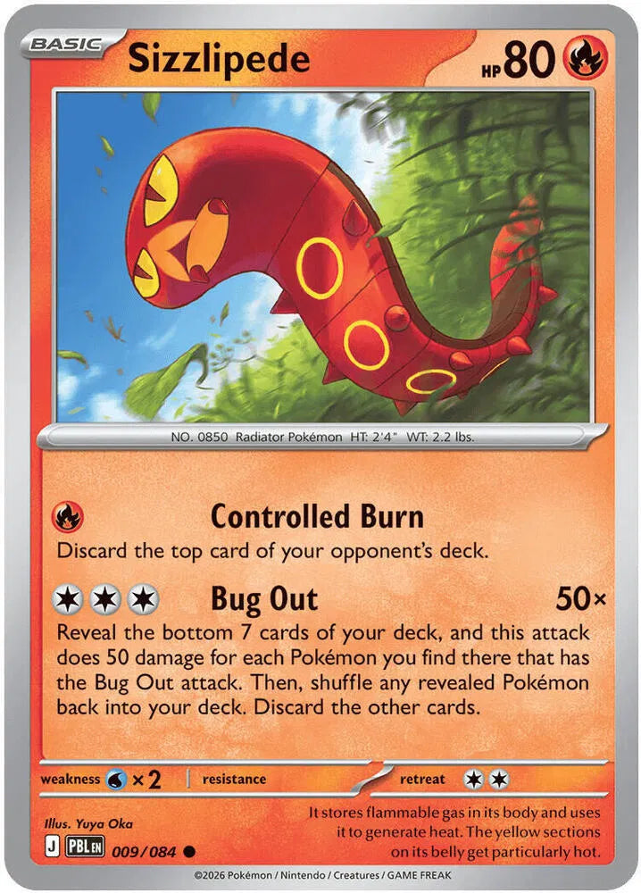 009/084 Sizzlipede Reverse Holo - Pitch Black