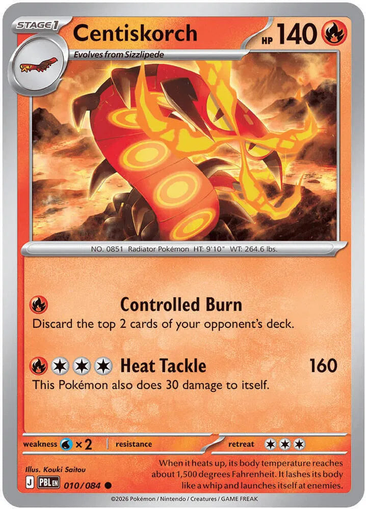 010/084 Centiskorch Reverse Holo - Pitch Black