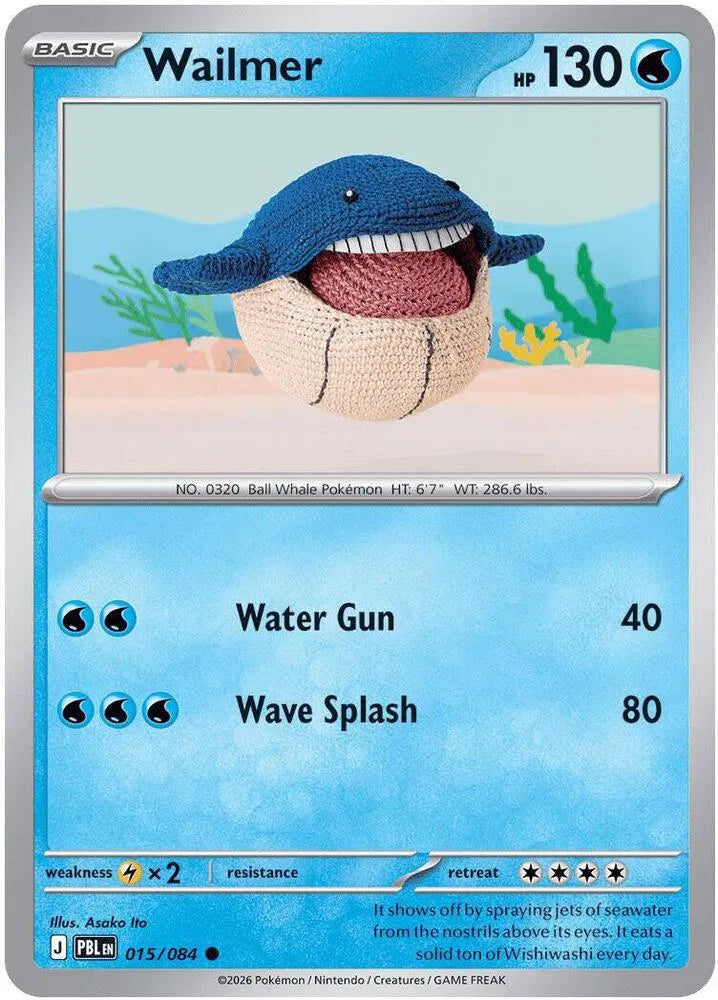 015/084 Wailmer Reverse Holo - Pitch Black