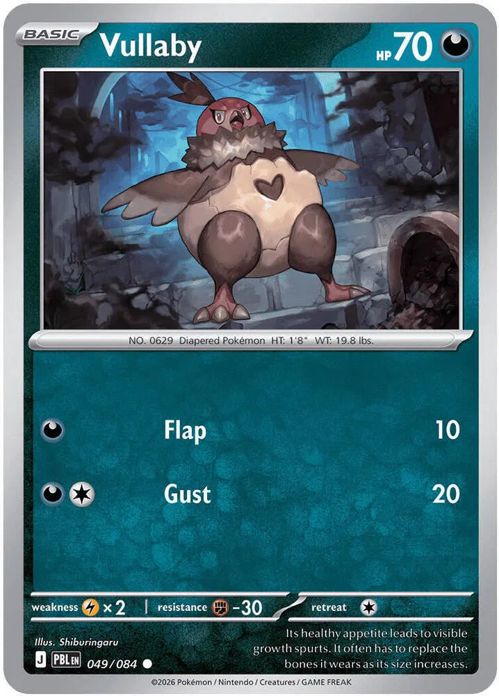 049/084 Vullaby Reverse Holo - Pitch Black