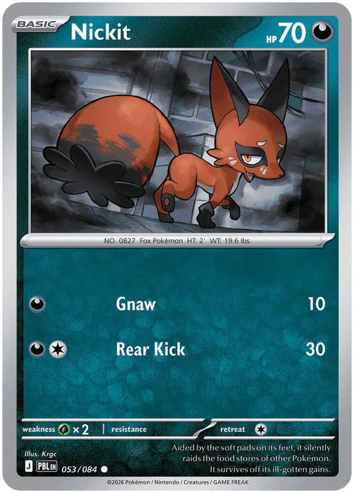 053/084 Nickit Reverse Holo - Pitch Black