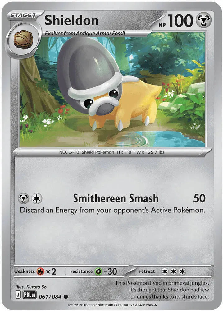 061/084 Shieldon Reverse Holo - Pitch Black