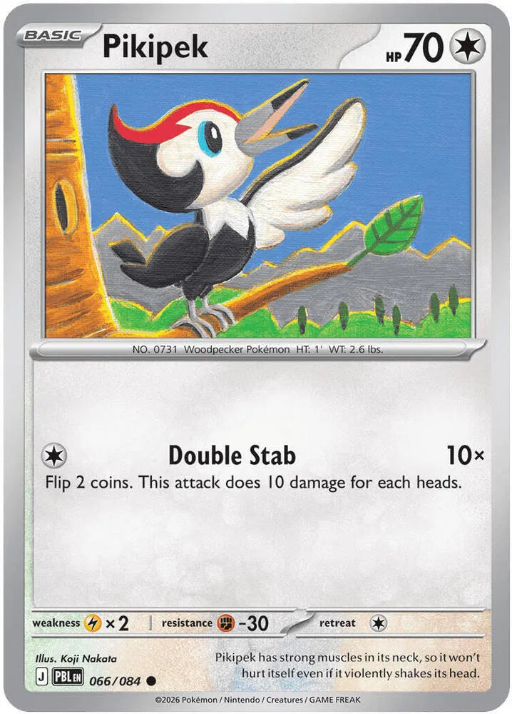 066/084 Pikipek Reverse Holo - Pitch Black