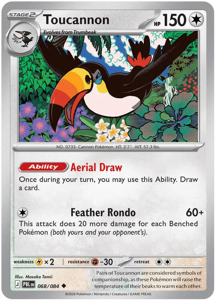 068/084 Toucannon Reverse Holo - Pitch Black