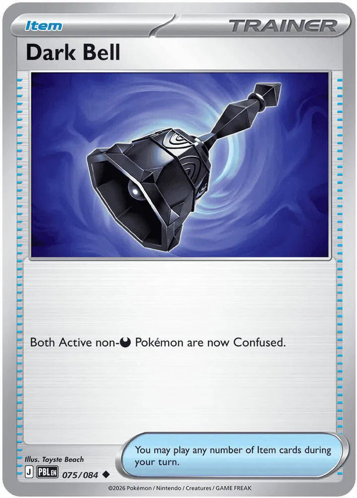075/084 Dark Bell Reverse Holo - Pitch Black