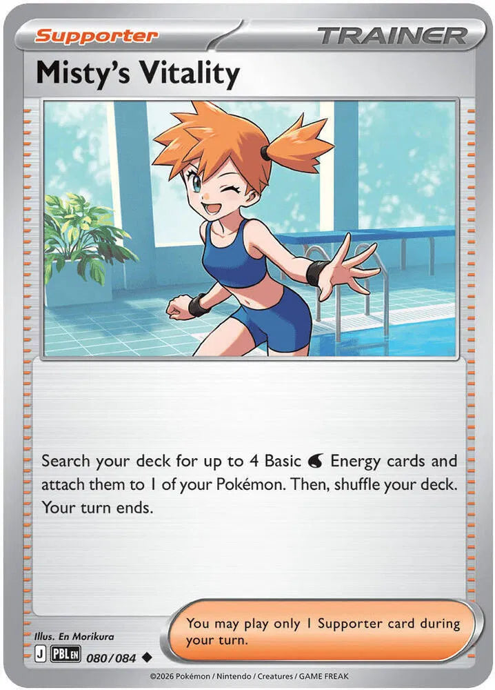 080/084 Misty's Vitality Reverse Holo - Pitch Black
