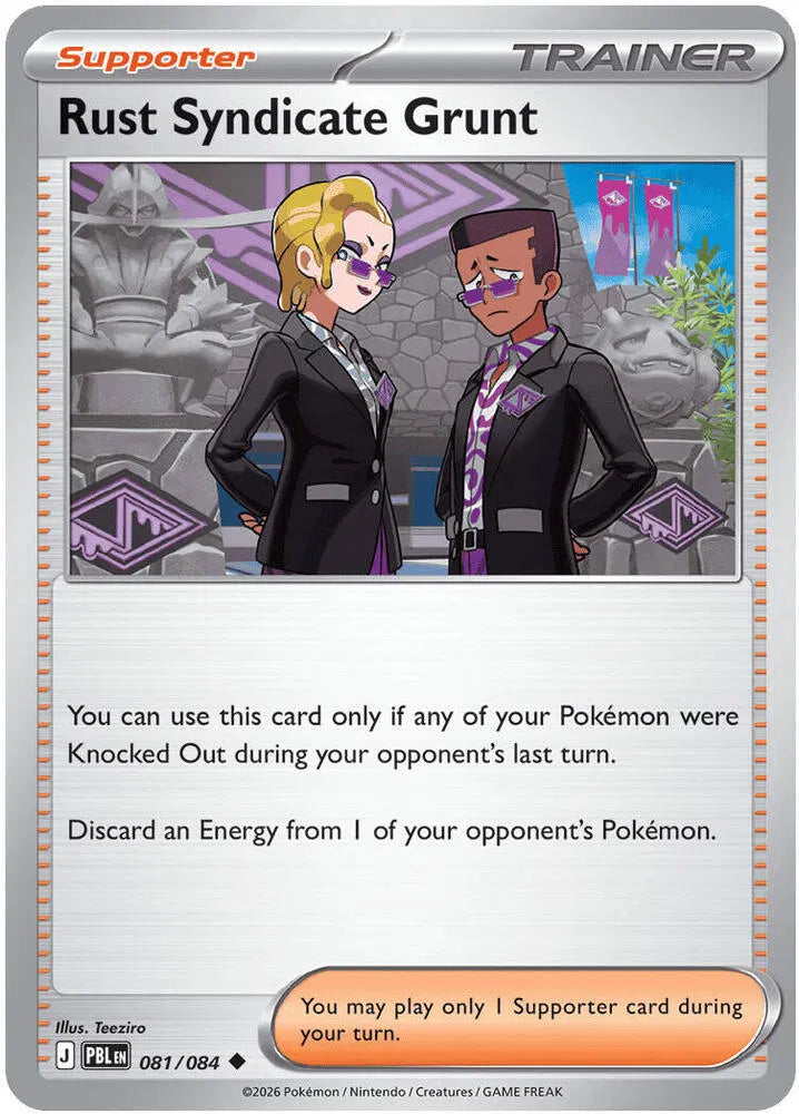 081/084 Rust Syndicate Grunt Reverse Holo - Pitch Black