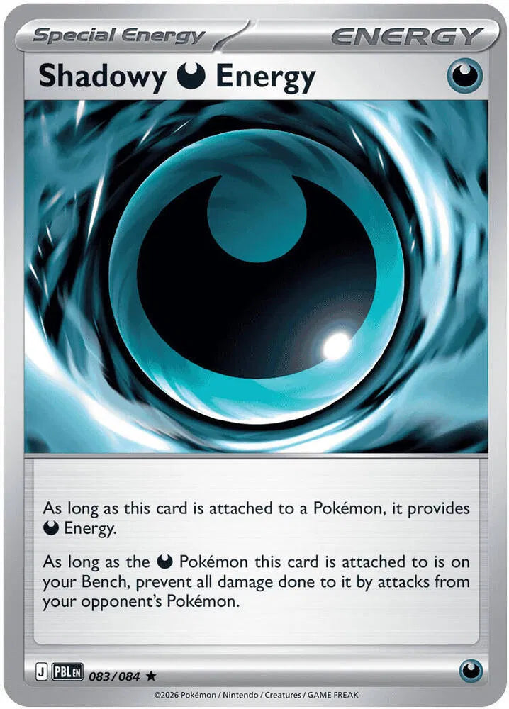 083/084 Shadowy Energy Holofoil - Pitch Black