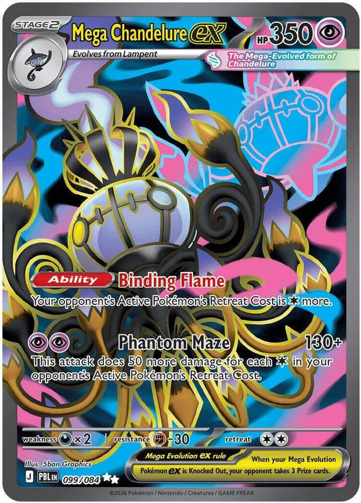099/084 Mega Chandalure EX- Pitch Black