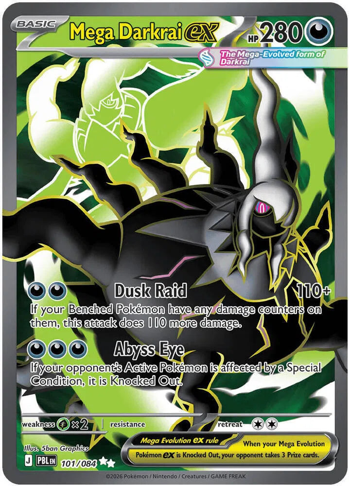 101/084 Mega Darkrai EX- Pitch Black