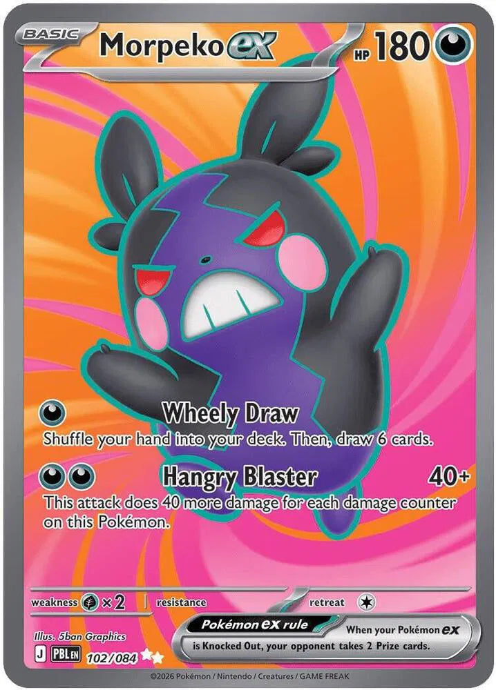 102/084 Morpeko EX- Pitch Black