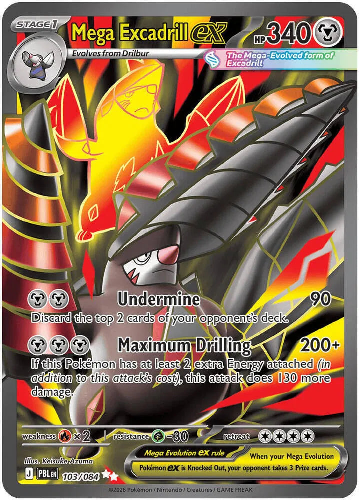 103/084 Mega Excadrill EX- Pitch Black