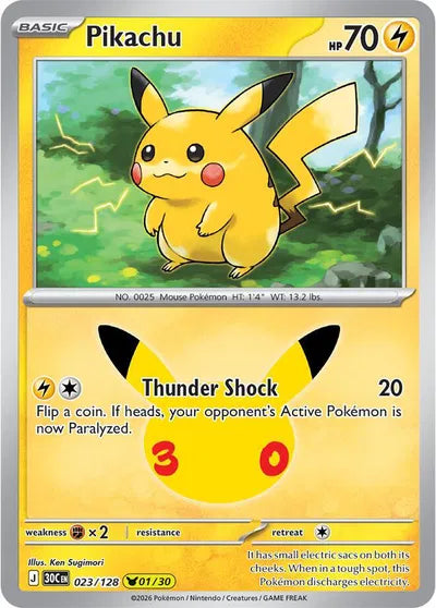 023/128 Pikachu - Celebration 30th