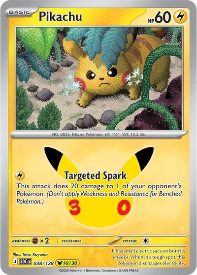 038/128 Pikachu - Celebration 30th