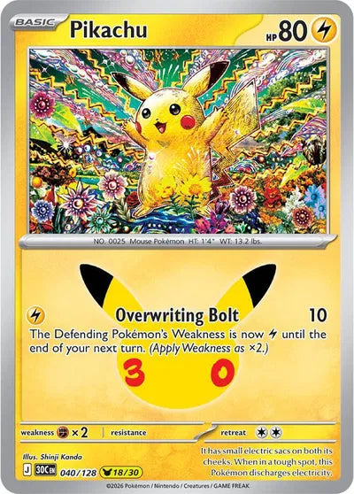 040/128 Pikachu - Celebration 30th
