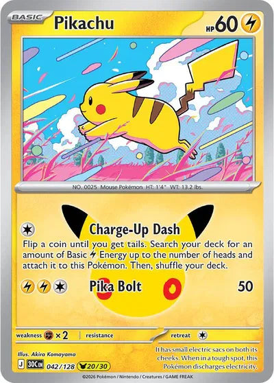 042/128 Pikachu - Celebration 30th