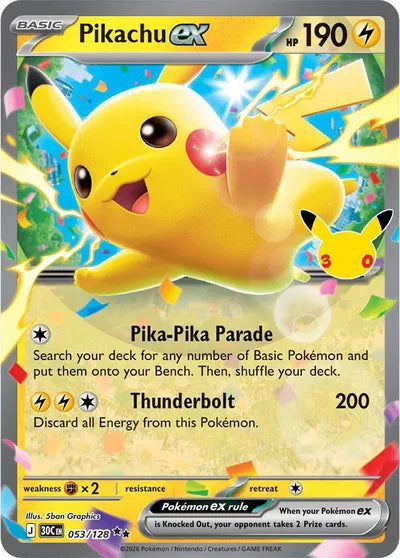053/128 Pikachu - Celebration 30th