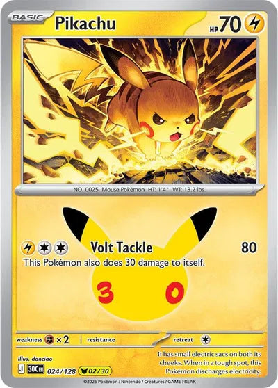 024/128 Pikachu - Celebration 30th