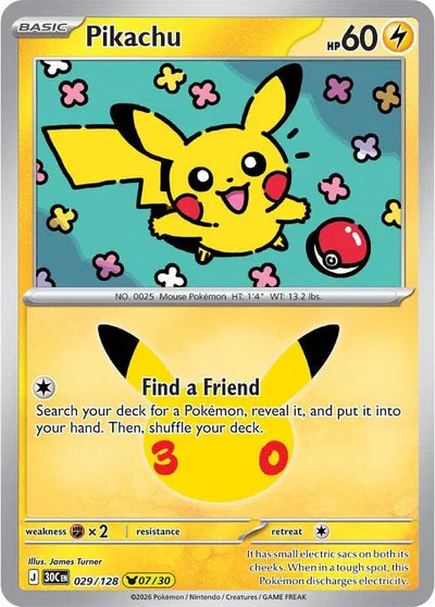029/128 Pikachu - Celebration 30th