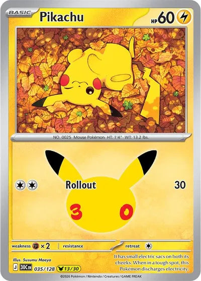 035/128 Pikachu - Celebration 30th