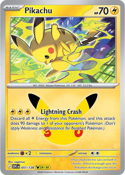 051/128 Pikachu - Celebration 30th