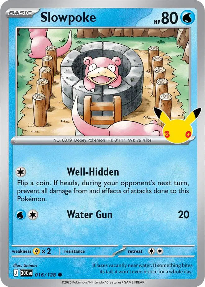 016/128 Slowpoke - Celebration 30th