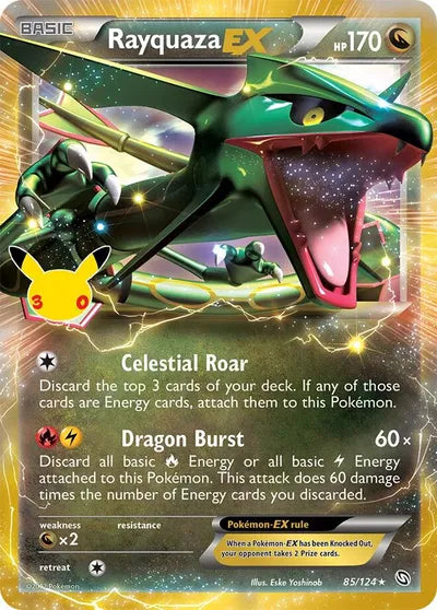 85/124 Rayquaza EX - Celebration 30th