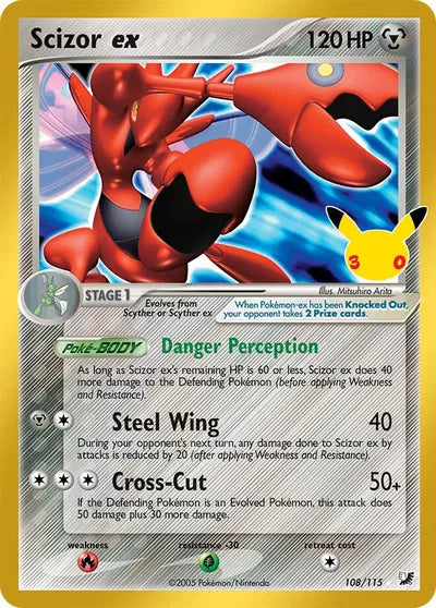 108/115 Scizor EX - Celebration 30th