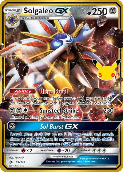89/149 Solgaleo GX - Celebration 30th